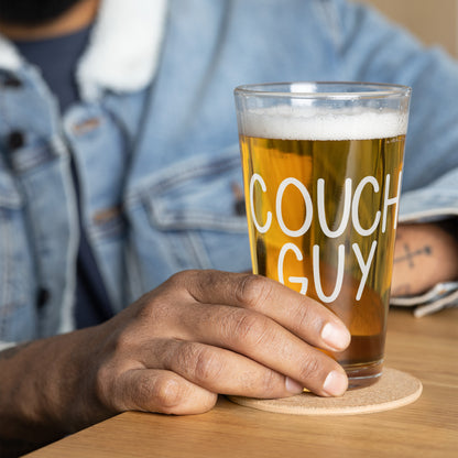 Couch Guy Pint Glass