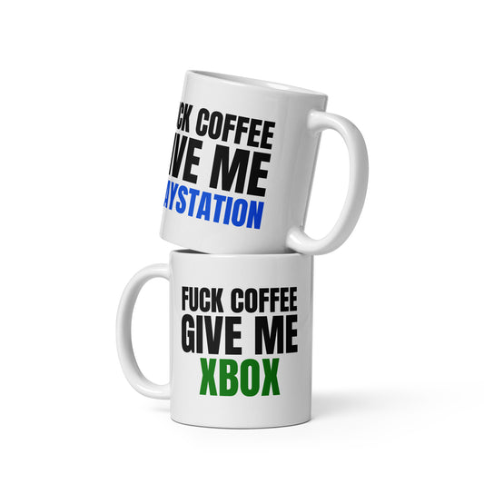 Fuck Coffee Give Me Xbox/Playstation Mug [PATREON ONLY]