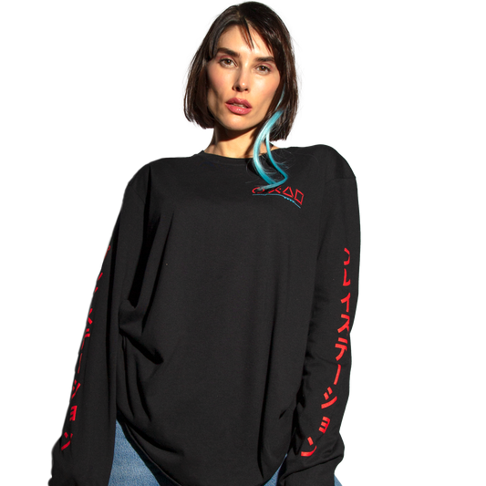 PS5 "CyberStation" PlayStation Girl Long-Sleeve Tee